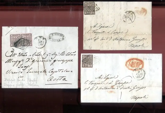 Italian Ancient States - Papal State 1852 - Postal...