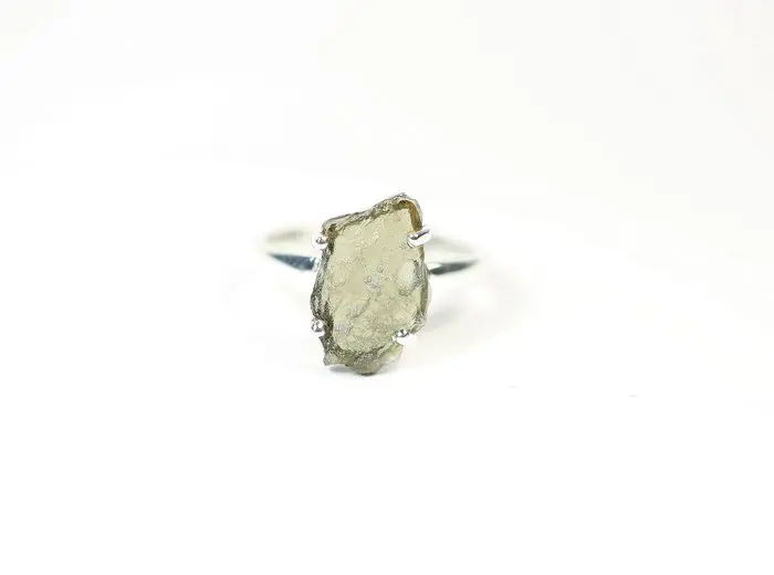 Ring Moldavite / new - 2.74 g - (1)