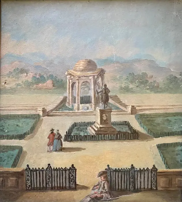 Scuola veneta (XVIII) - Capriccio con Figure - NO RESERVE
