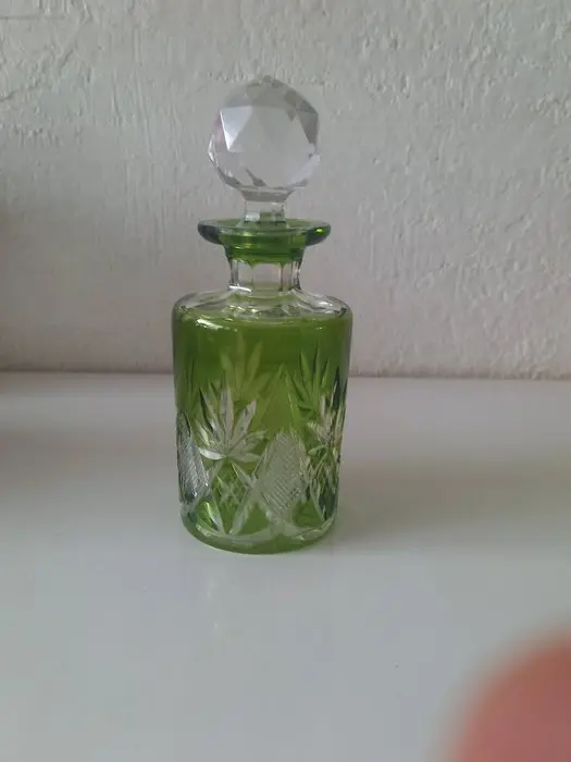 Val Saint Lambert - Hubert Fouarge - Cosmetic flask - Crystal - Perfume bottle.