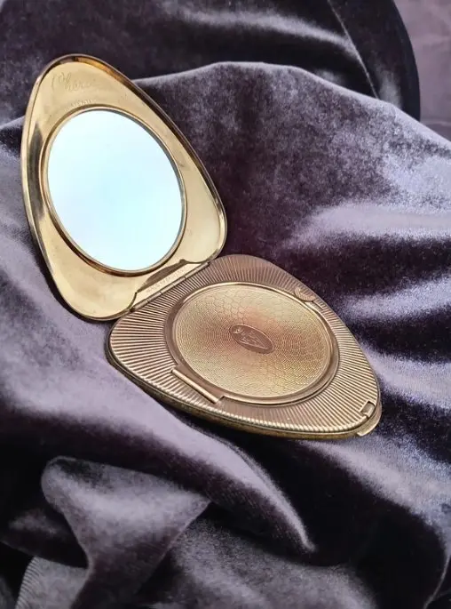 Mirror - Gold plated - 1960's Kigu of London