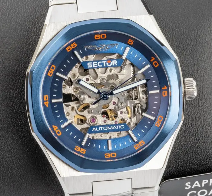 Sector - OTTO150 - Automatic - Skeleton - Silver/blue...