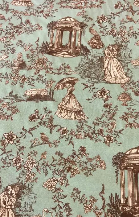 1609★Prestigious and exclusive Toile de Jouy fabric in...