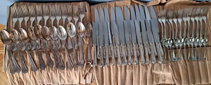 Cutlery set for 12 (72) - .800 silver