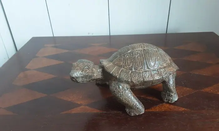 Figure - P. Chenet - Schildpad - 13,5 cm - Bronze