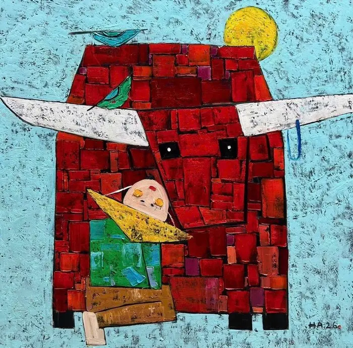 Hoang Anh - La Douceur du Géant ↑120 →120 cm