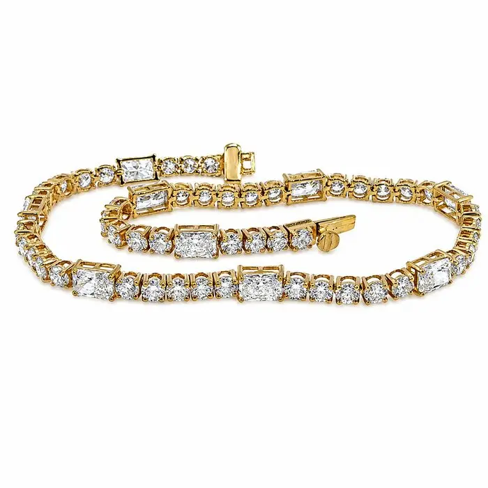 Bracelet - 14 kt. Yellow gold - 6.07ct. tw. Diamond (Lab-grown)