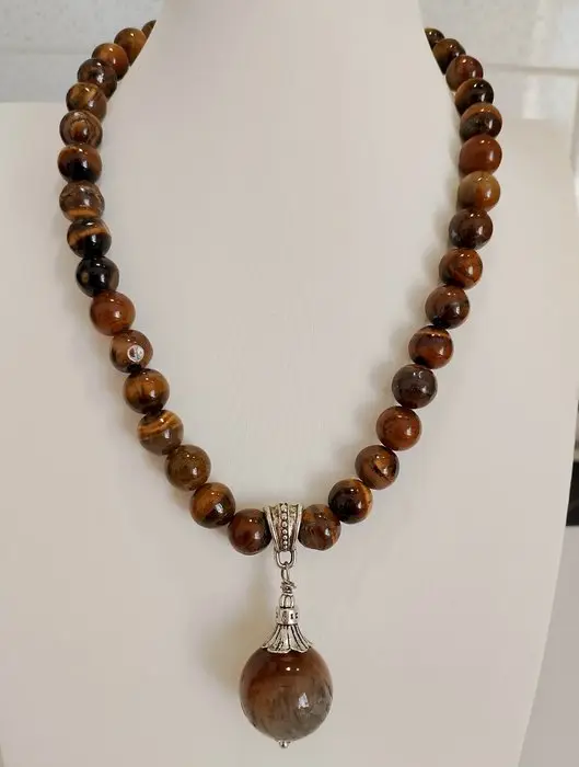 Tiger Eye Tiger's eye Necklace - Necklace - with Eye Tiger pendant
