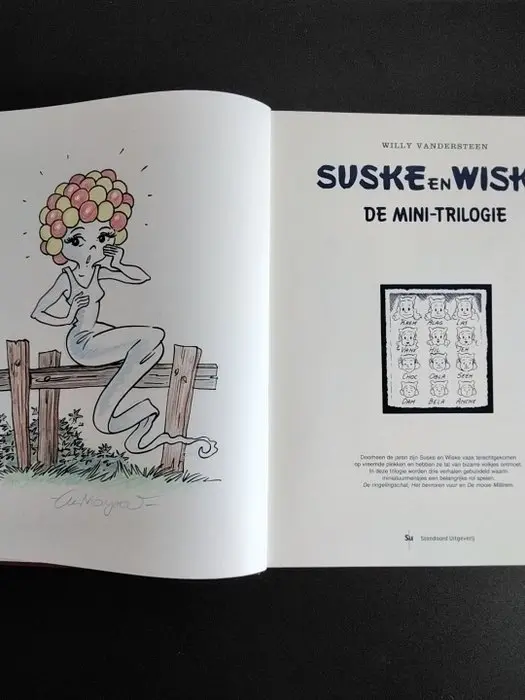 Suske en Wiske - De Mini-Trilogie - opdrachttekening - 1...