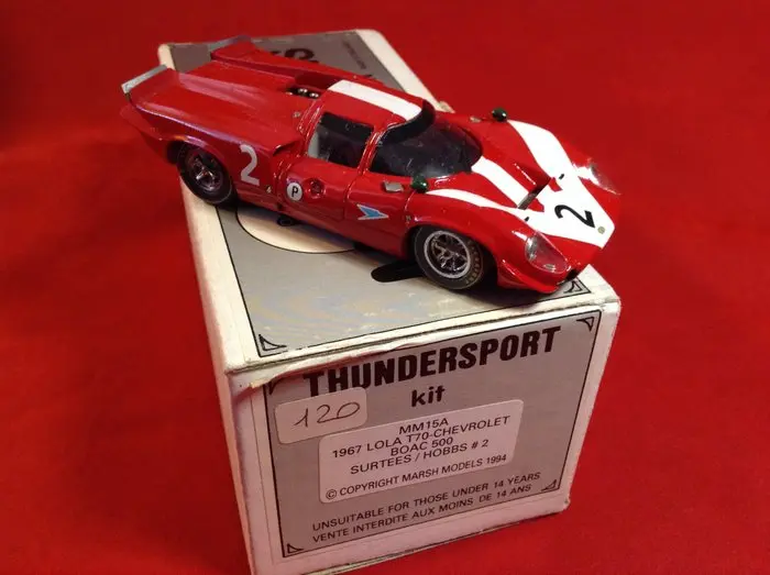 Marsh Models - Thundersport - made in England 1:43 - Model race car - ref