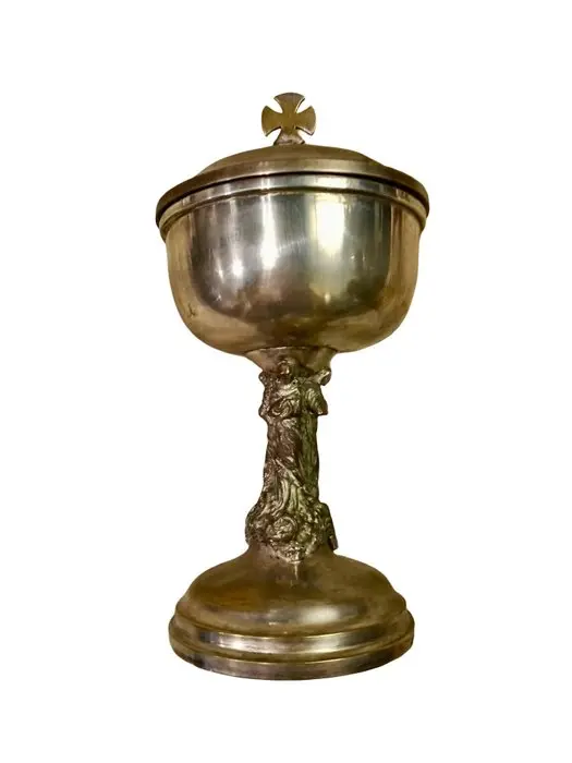 liturgical ciborium - Silver plated brass - Twentieth Century