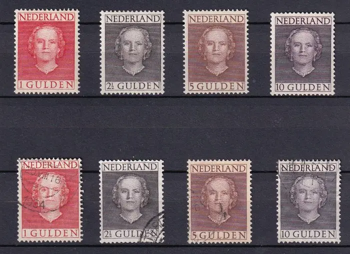 Netherlands 1949 - Juliana 'en face' - NVPH 534 - 537