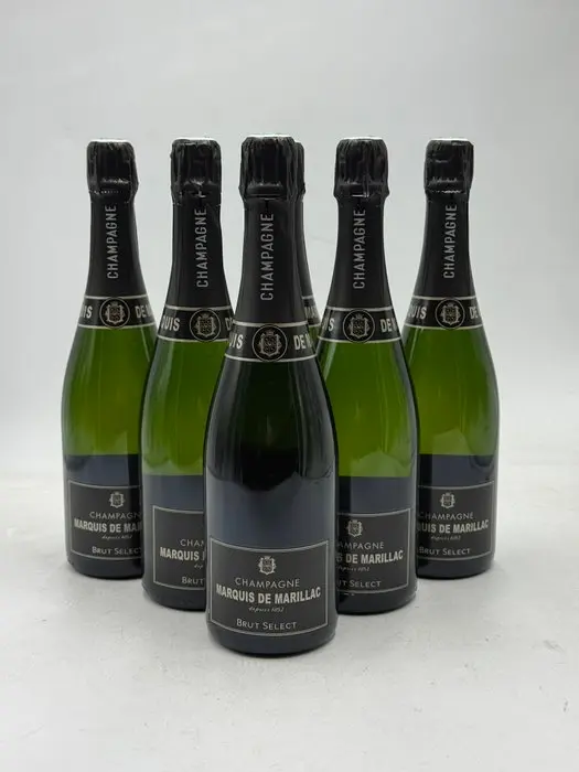Marquis de Marillac Brut Select - Champagne Brut - 6 Bottles (0.75L)