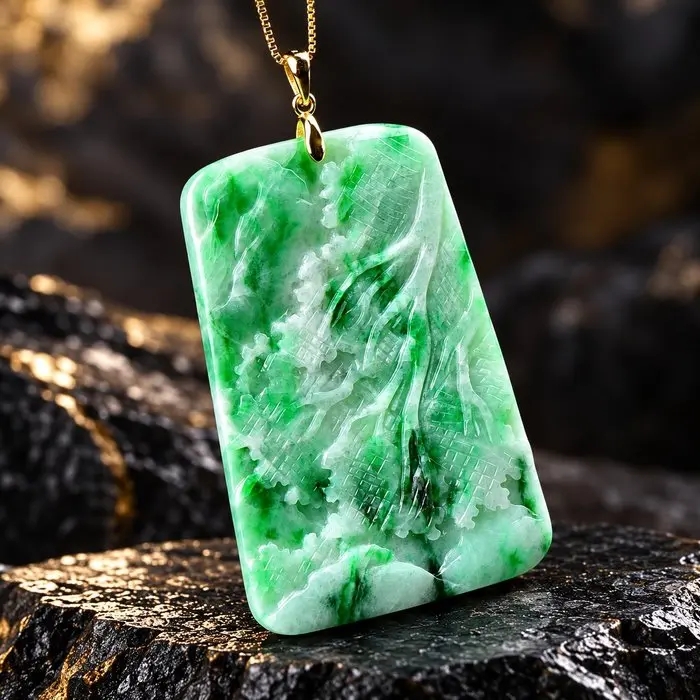 ALGT Certified - Huge and Masterful Natural Jadeite Jade...