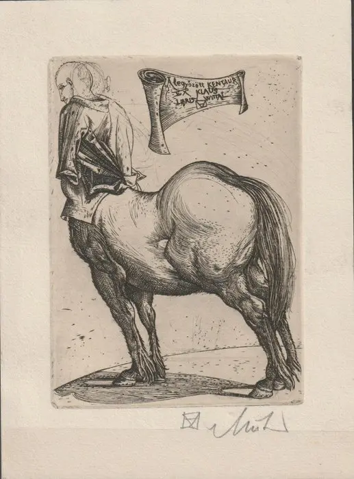 54 x Ex-Libris - from different famous artists - world...
