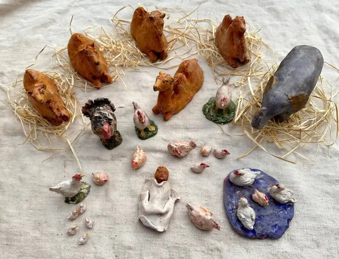 Themed collection - handcrafted nativity scene