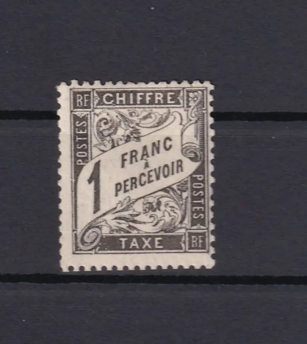France 1882 - Cost 1500€, tax 2f black - Yvert taxe n°22