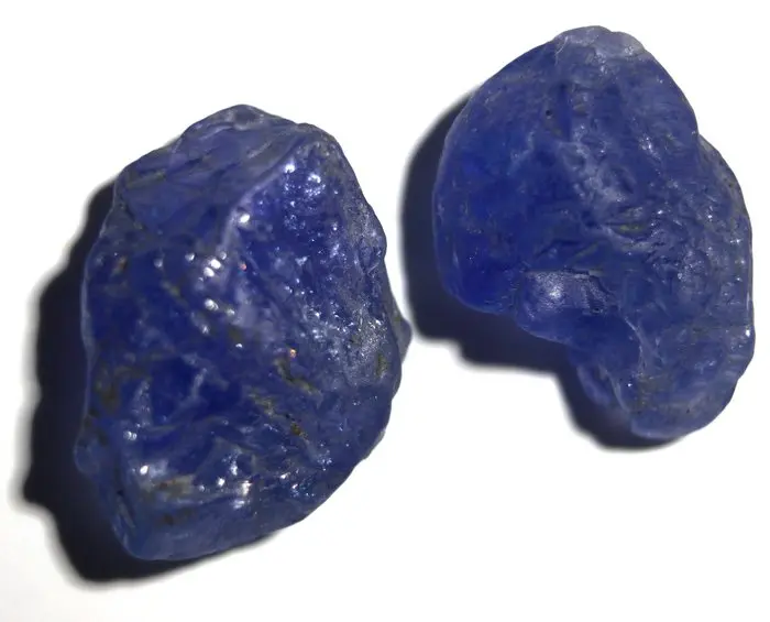 No Reserve - 23.50 ct Excellent Transparent Blue Tanzanite - Rough- 4.7 g - (2)