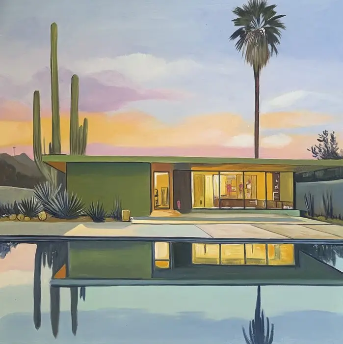 Alexy Berthelot - light green house palm spring