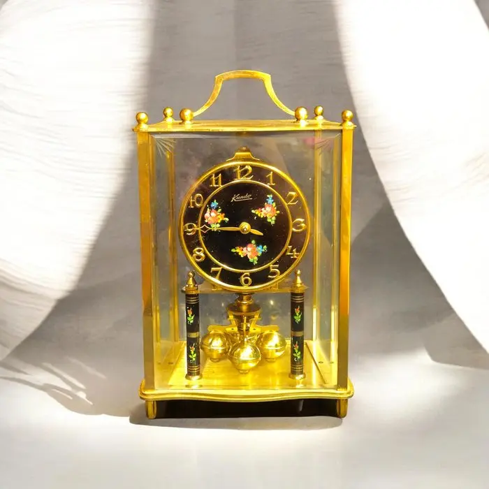 Table/desk clock - Kundo (Kieninger & Obergfell) - Brass