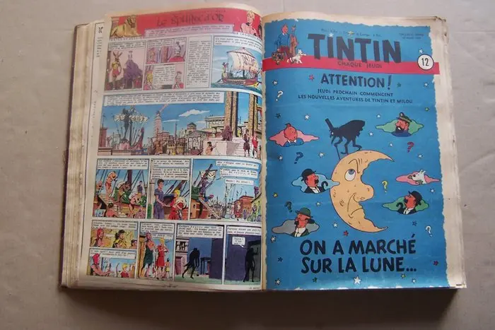 Tintin (magazine) - Recueil amateur - Année 1950 complète...