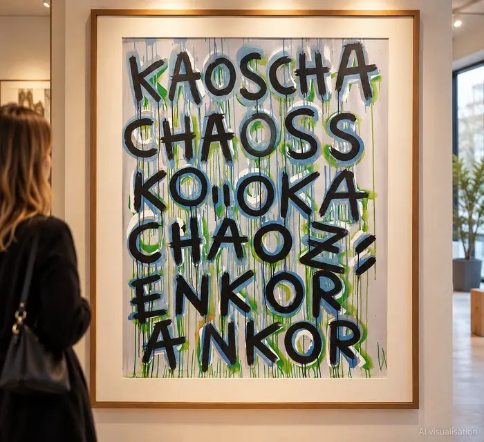 Baptiste Laurent - "Kaos Ankor", XXL acrylic and posca on paper, 2015