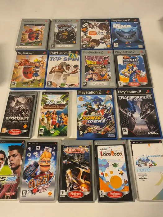 Sony - Playstation 2 (PS2) - 10x PS2 & 7x PSP Games...