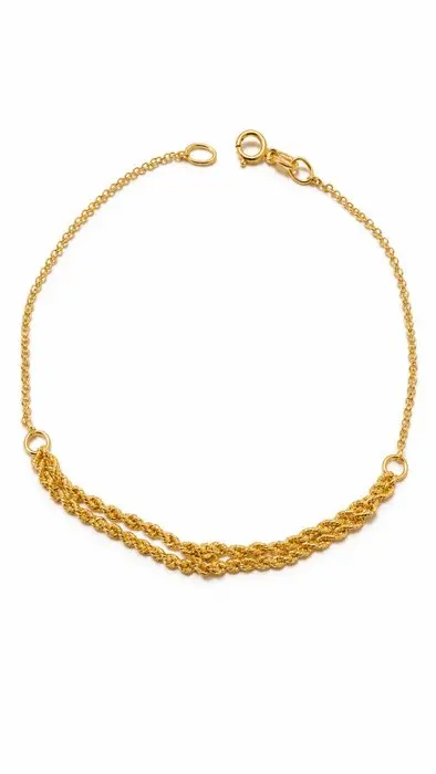 No reserve price - Bracelet - 18 kt. Yellow gold - Br. Fune fantasia 1/1,1g