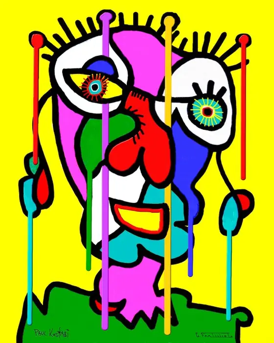 Paul Kostabi (1962) & Giuseppe Fortunato (1956) - KF1825
