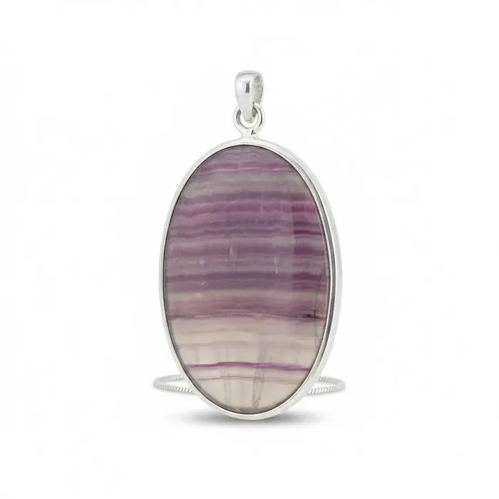 Natural banded fluorite