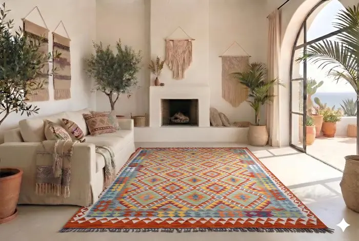 Colorful kilim - unused - Rug - 300 cm - 200 cm - With certificate