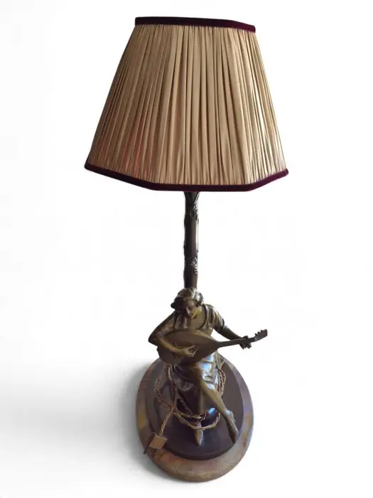 Stefan Schwartz (1851-1924) - Lamp - Patinated bronze - Vienna / Rare