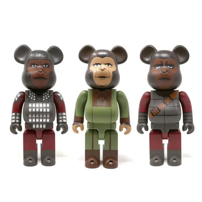 Medicom Toy - Be@rbrick 400% - Planète des Singes - Lot de 3
