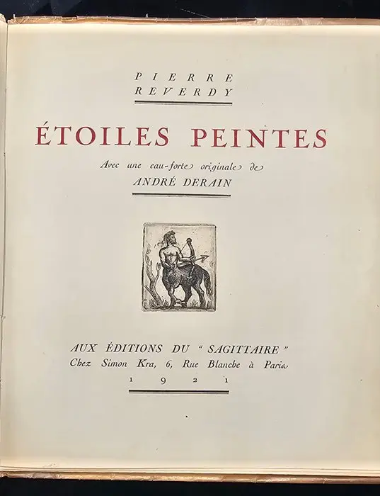 André Derain / Pierre Reverdy - Etoiles peintes [1/73 sur...