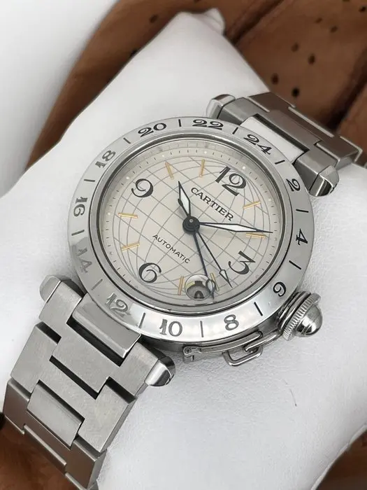 Cartier - Pasha GMT Automatic - W31029M7 - Unisex - 2000-2010