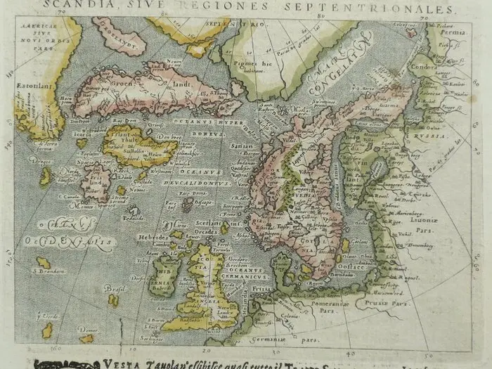 Iceland - Greenland / Canada / "Frisland"; J.A