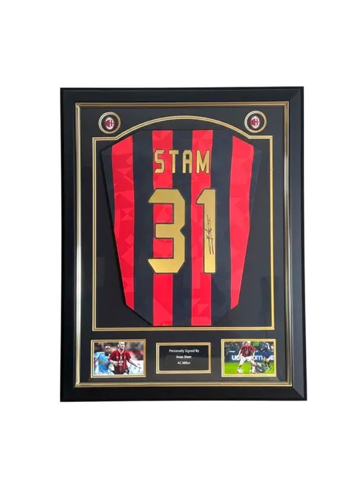 AC Milan - European Football League - Jaap Stam - Premium Frame - 1994 - Jersey