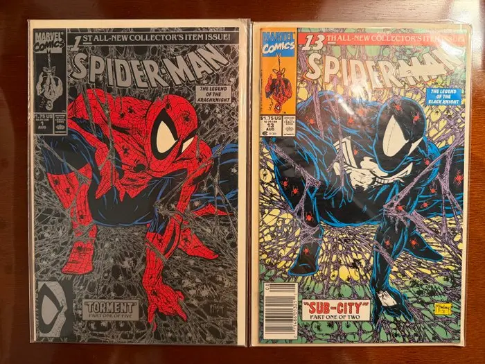 Spider-Man 1 / 13 - Spider-Man - 2 Variant cover, Comic - 1990/1991