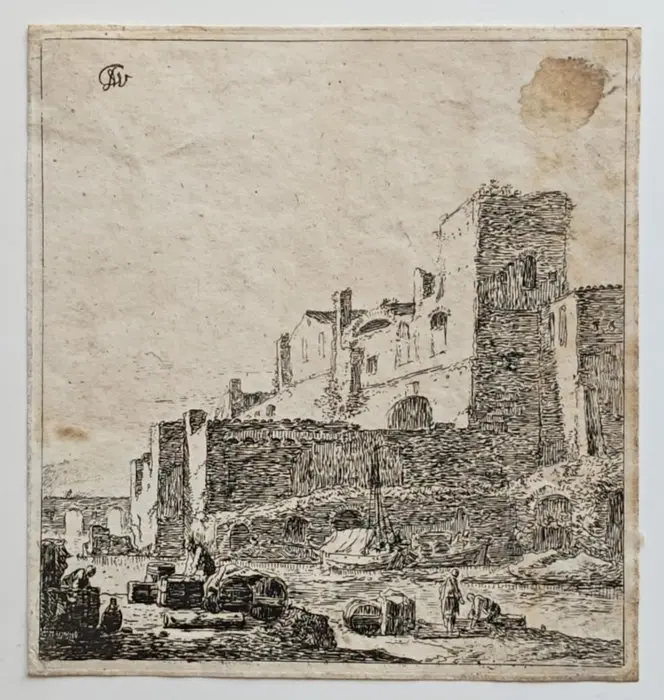Thomas Wijck (1616–1677) - Marinai a riva al fiume
