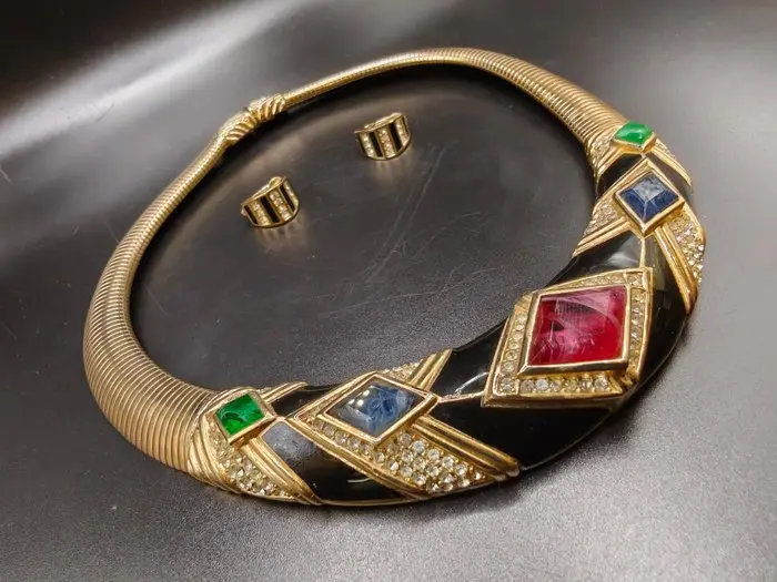 Christian Dior - Ruby - gold-plated - Chain