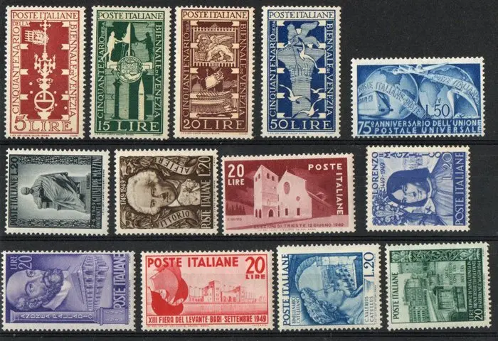 Italy 1948/1950 - Repubblica 1948-50 MNH. Radio broadcasting with CF Raybaudi