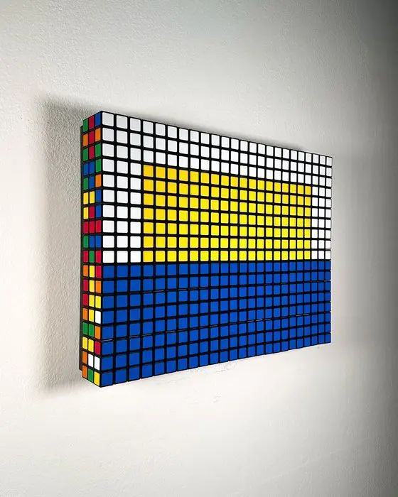 Giovanni Contardi - Rubik's Cube Mosaic - 'ALBA'