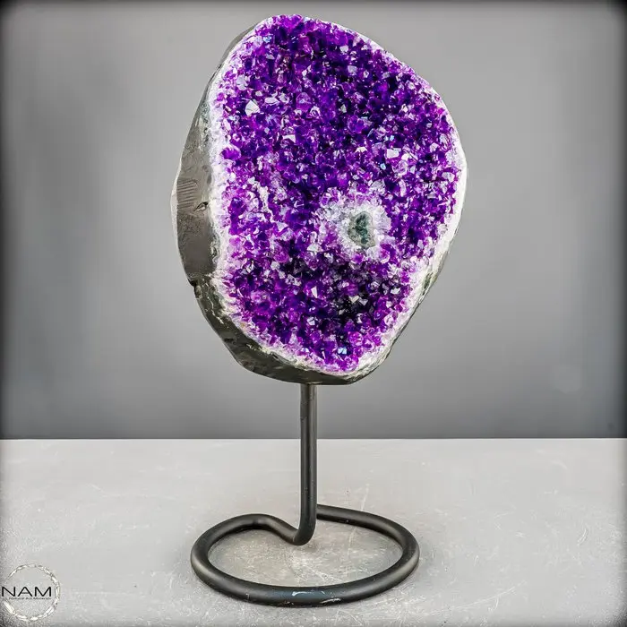 Natural amethyst druse on stand – Exclusive one-of-a-kind...