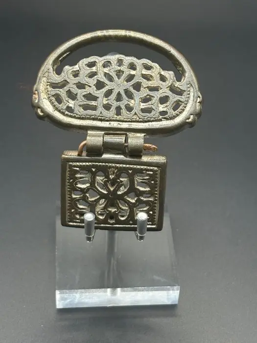 Byzantine Bronze Articulated brooch with openwork...