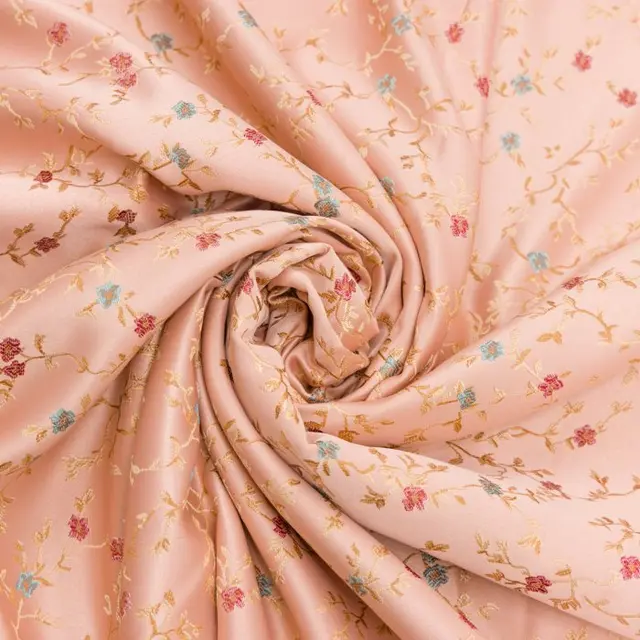BA244 - Brocade fabric - Italian Lampasso - Antique Pink...