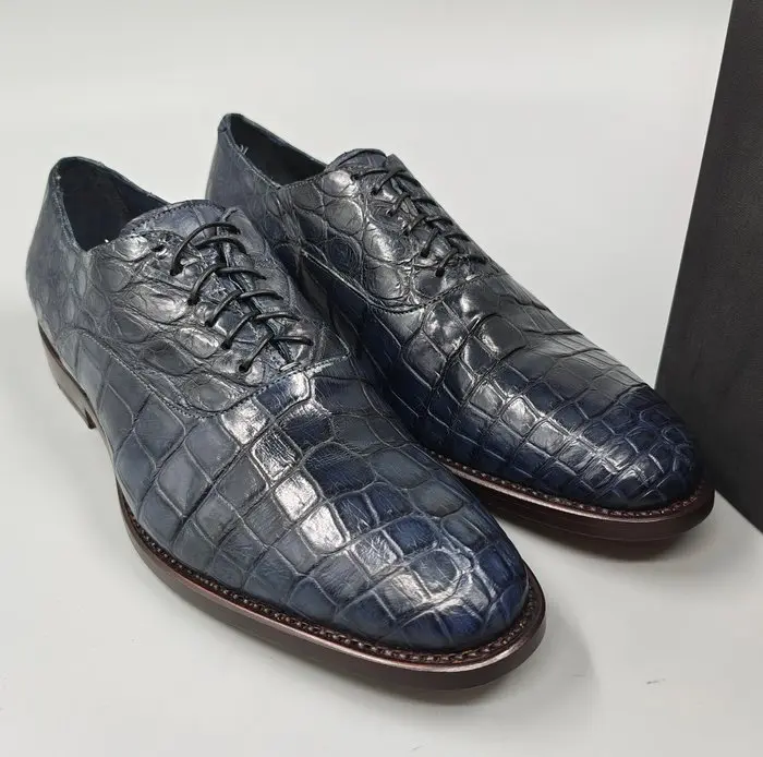 Raparo-Crocodile Oxfords-UK 8.5-No Minimum! - Lace-up...