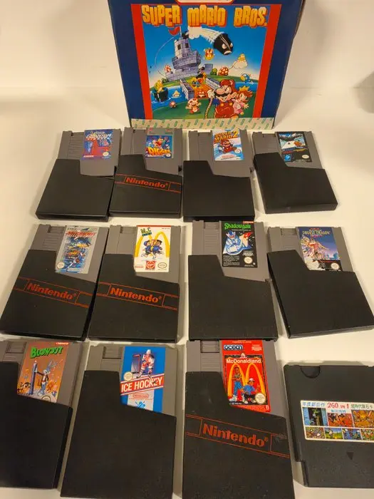 Nintendo - Nes - 12x Nintendo NES Game Cartridges & Box...
