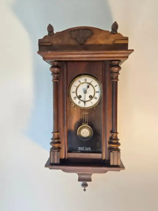 Wall clock - Antique Wood - 1850-1900