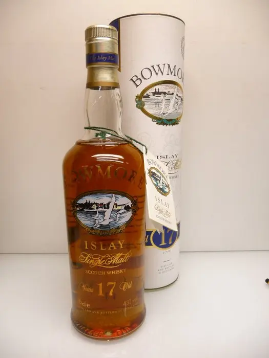 Bowmore 17 years old Screen Print Label - b. 1990s - 70cl