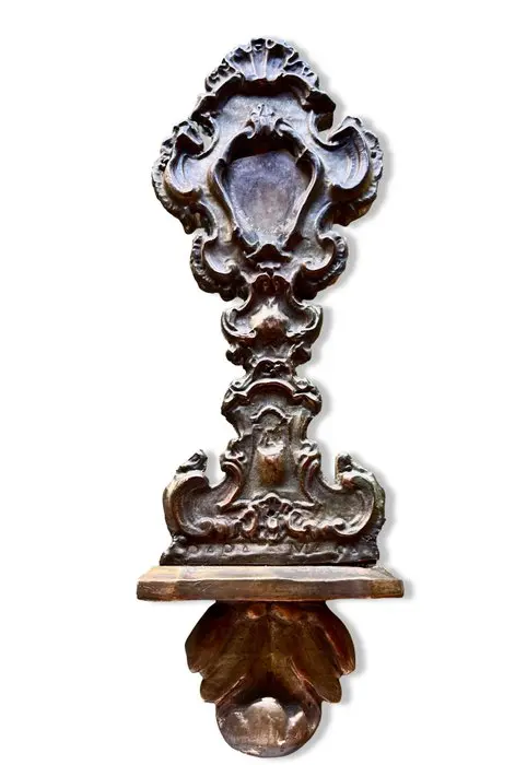 Baroque Reliquary - Wood, Copper - 1750-1800 - Antique reliquary - 36 cm
